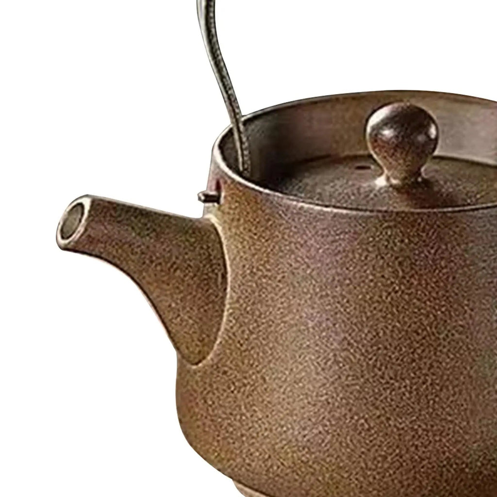 200ml Ceramic Teapot Farmhouse Tea Infuser Tea Maker Kettle for Boiling Hot Water for Camping Outdoor Home Picnic Kitchen - Cuisine Chez Nadine