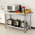 24 X 36 Inch Stainless Steel Commercial Kitchen Food Prep Table Commercial Kitchen Storage Product - Cuisine Chez Nadine