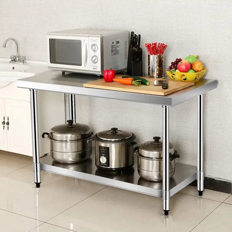 24 X 36 Inch Stainless Steel Commercial Kitchen Food Prep Table Commercial Kitchen Storage Product - Cuisine Chez Nadine