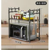 Égouttoir à Vaisselle Pliable 2 Niveaux avec Bac Égouttoir Amovible - Rangement Cuisine Noir