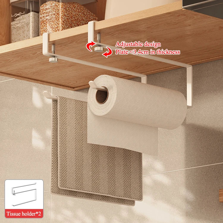 Crochet inférieur sans perçage pour rangement de cuisine, porte-tasses à café, porte-ustensiles de cuisine, égouttoir inversé