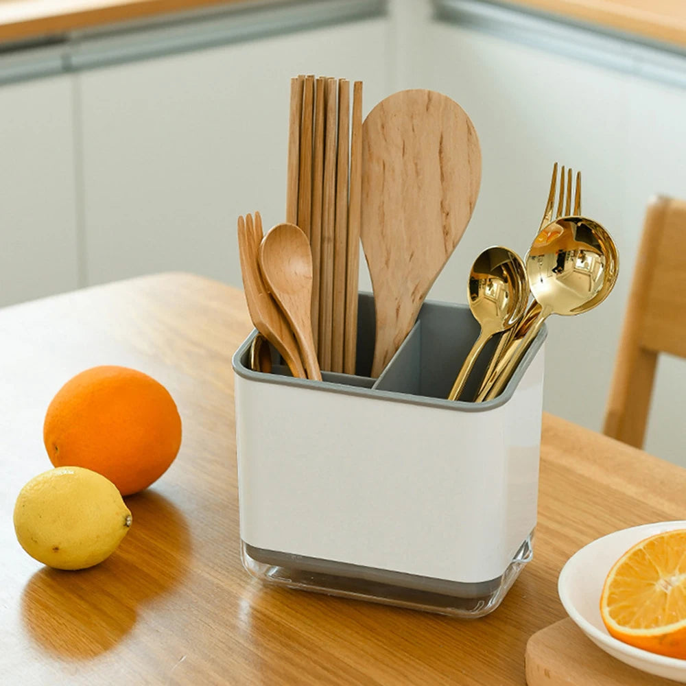 Support de vaisselle multifonctionnel pour la maison, égouttoir de vaisselle de cuisine, porte-baguettes, cuillère, baguettes, fourchette, support de rangement