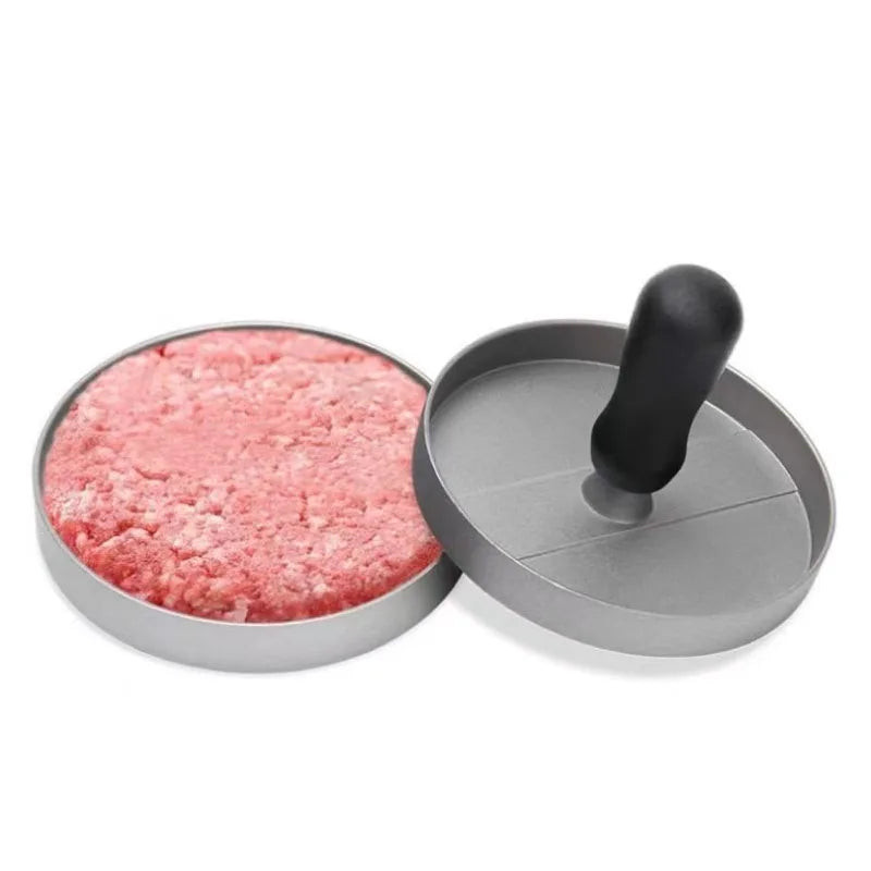 Presse à Hamburger en Aluminium - Outil pour Former des Galettes de Viande BBQ Grill