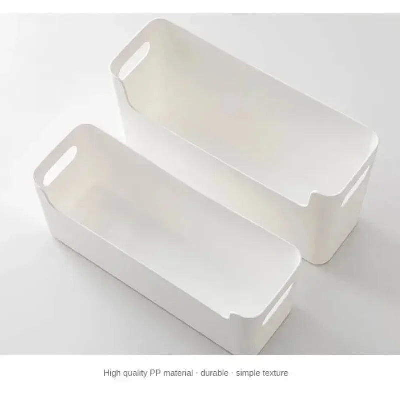 Boîte de Rangement Organisateur pour Placard Cuisine - Tiroir Vaisselle Épices ABS Blanc Grande Taille