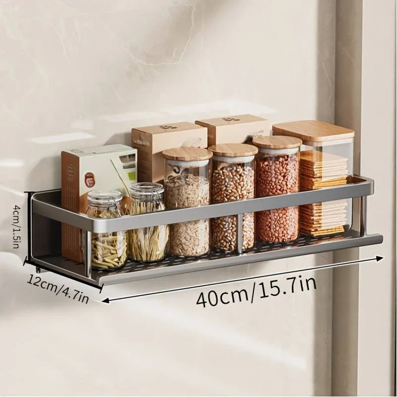 Étagère Murale Multifonctionnelle Électroplaquée - Organisateur Rangement Cuisine Salle de Bain Bureau