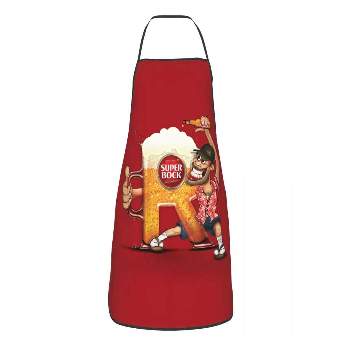 Tablier Super Bock Imperméable en PVC - Tablier de Cuisine, Pâtisserie et Jardinage pour Homme et Femme
