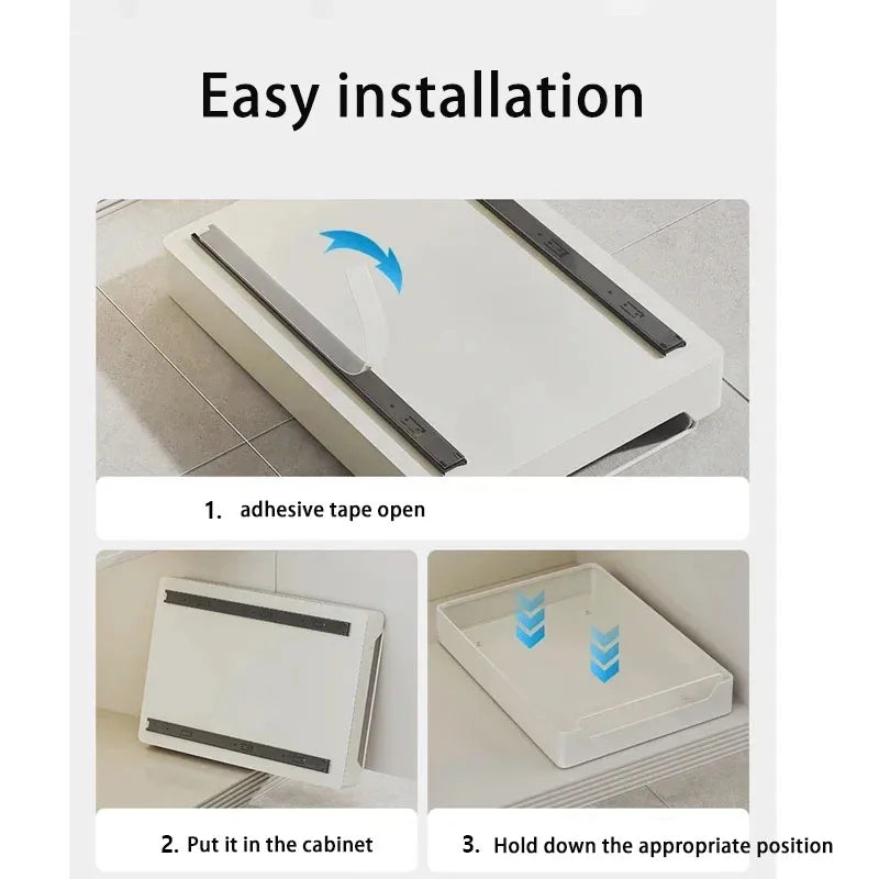 Tiroir Coulissant Extractible pour Placard de Cuisine – Étagère À Épices avec Rails, 20 Formats