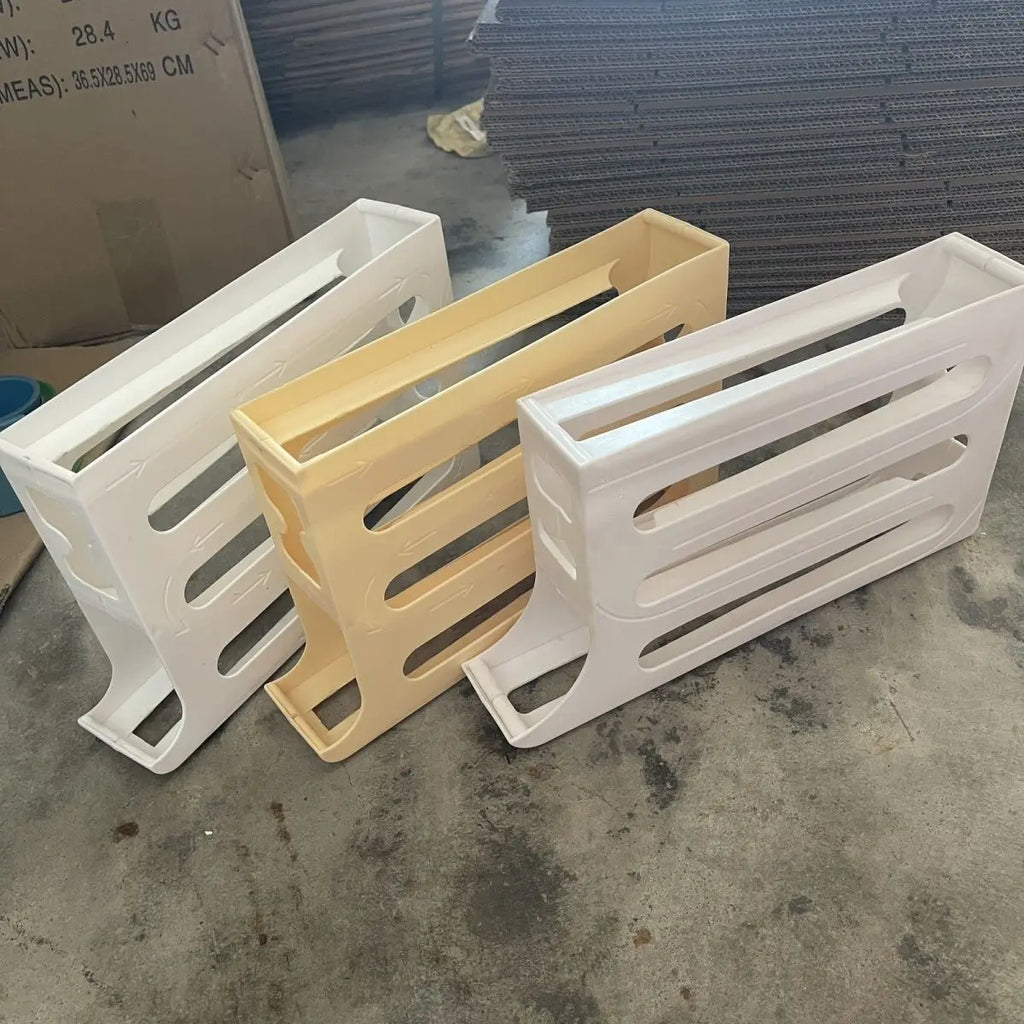 Dispositif de stockage automatique des œufs Boîte de rangement pour réfrigérateur domestique Boîte à œufs Peut contenir 30 œufs Support à œufs de haute qualité Cuisine