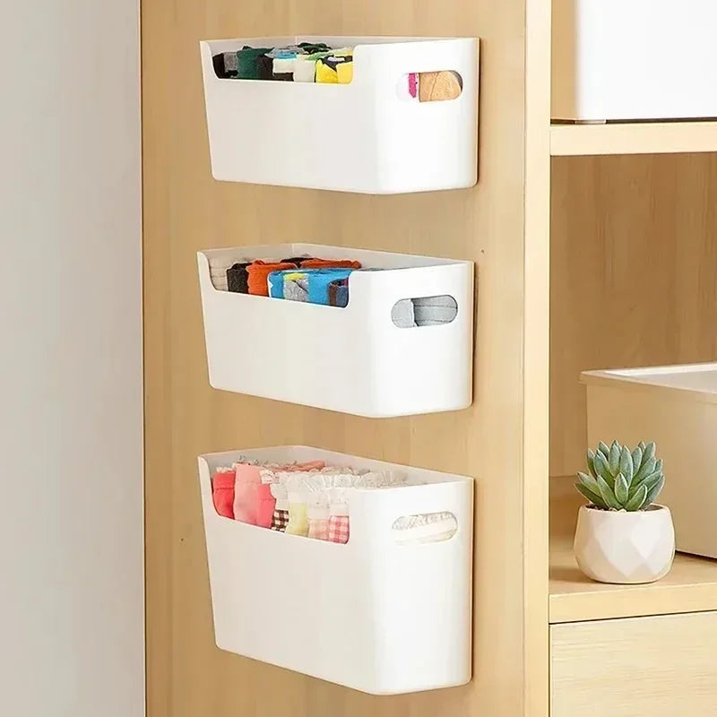 Boîte de Rangement Organisateur pour Placard Cuisine - Tiroir Vaisselle Épices ABS Blanc Grande Taille