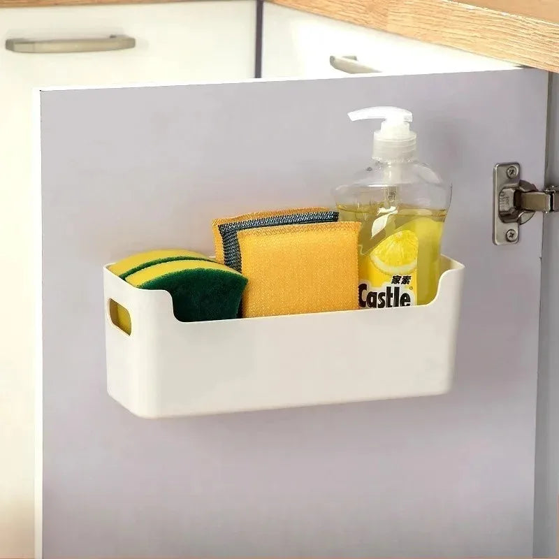 Boîte de Rangement Organisateur pour Placard Cuisine - Tiroir Vaisselle Épices ABS Blanc Grande Taille