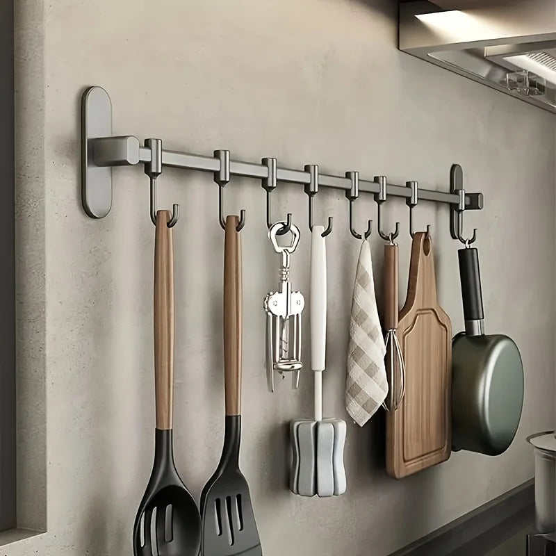 1 Support de rangement mural pour ustensiles de cuisine (couvercles, spatules, etc.) – Solution de rangement multifonctionnelle pour articles de cuisine.