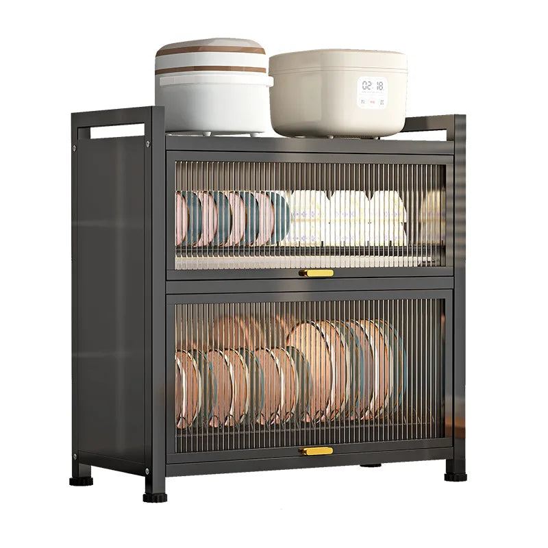 Boîte de rangement de cuisine avec porte, égouttoir à vaisselle anti-poussière, à poser sur le plan de travail, porte-baguettes, porte-assiettes, égouttoir à vaisselle