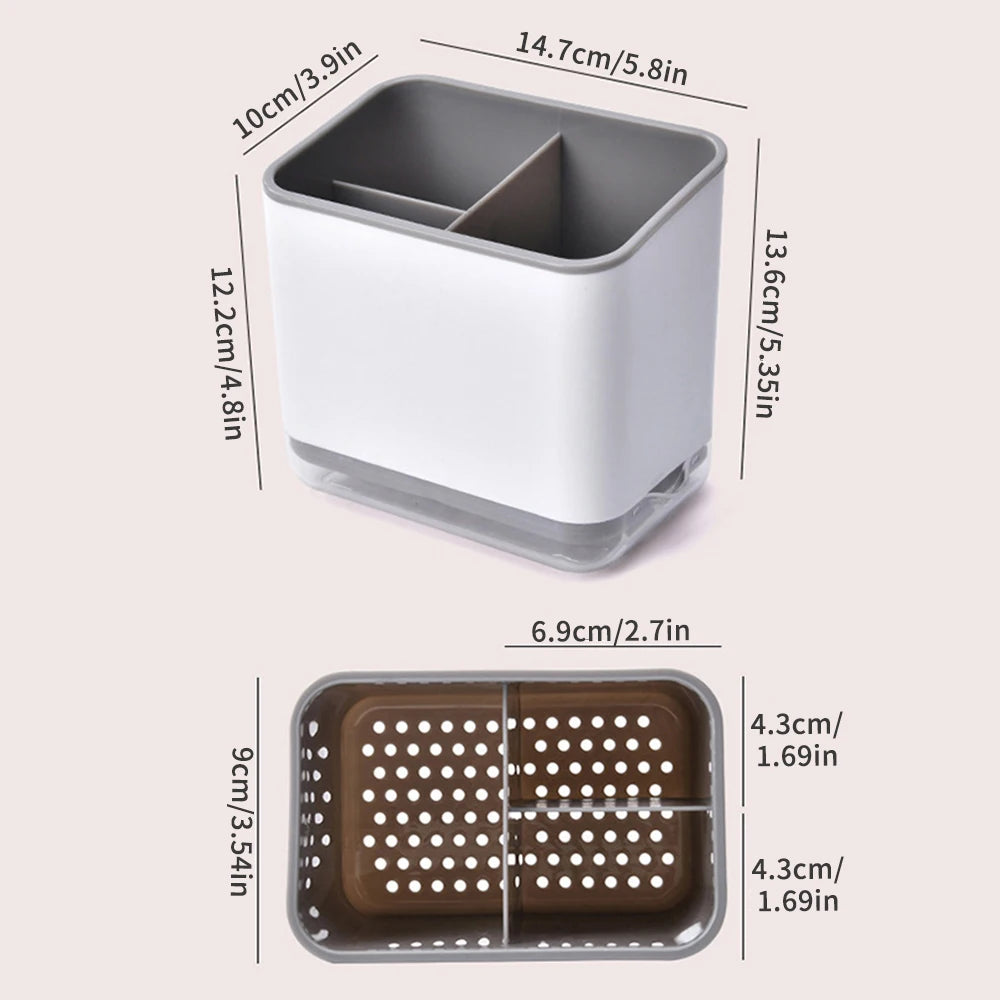Support de vaisselle multifonctionnel pour la maison, égouttoir de vaisselle de cuisine, porte-baguettes, cuillère, baguettes, fourchette, support de rangement