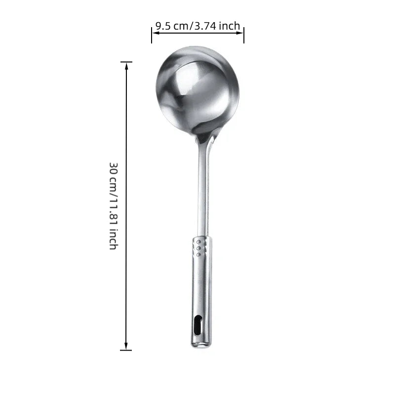 Grande Passoire en Acier Inoxydable - Ustensile de Cuisine Professionnel avec Poignée Ergonomique