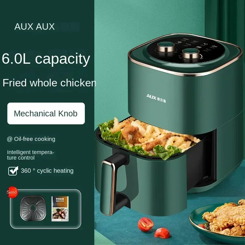 Friteuse à Air et Four Combo AUX 220V - Multifonction Automatique sans Huile, Facile à Nettoyer 3L-8L