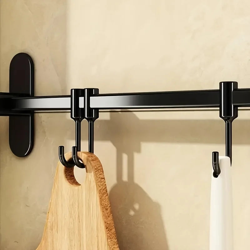 1 Support de rangement mural pour ustensiles de cuisine (couvercles, spatules, etc.) – Solution de rangement multifonctionnelle pour articles de cuisine.