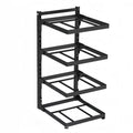 Support de Rangement Multicouche Réglable pour Casseroles - Organisateur Armoire Cuisine Noir