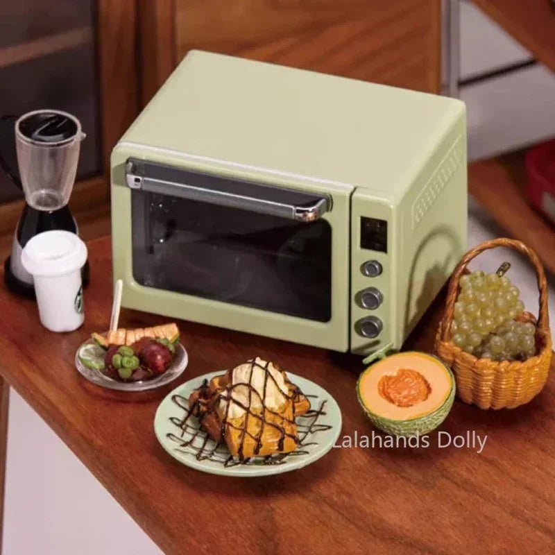 Accessoires de cuisine miniatures pour maison de poupée échelle 1/6 - Four électrique lumineux et ustensiles Lalahands Dolly - Cuisine Chez Nadine