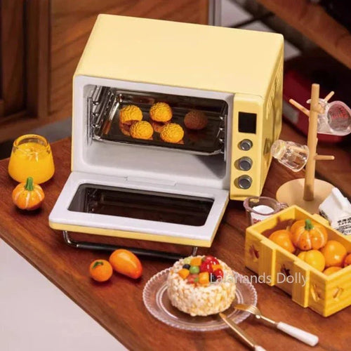 Accessoires de cuisine miniatures pour maison de poupée échelle 1/6 - Four électrique lumineux et ustensiles Lalahands Dolly - Cuisine Chez Nadine