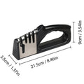 Aiguiseur de Couteaux 4 Segments en Acier Inoxydable - Base Antidérapante Portable - Cuisine Chez Nadine