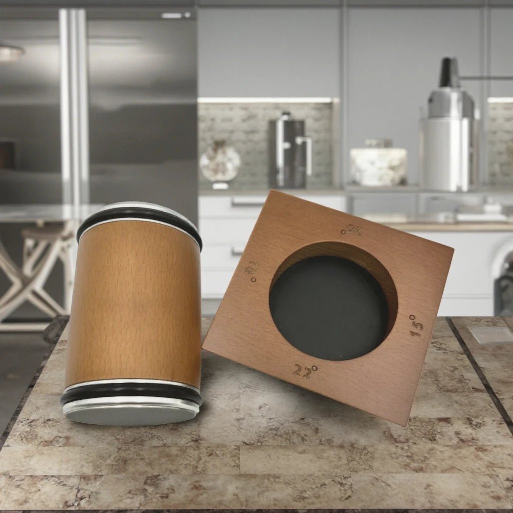 Aiguiseur de couteaux diamant 4 angles en bois massif - Rouleau double face avec angles 15° 18° 20° 22° - Kit d'affûtage professionnel pour cuisine - Cuisine Chez Nadine