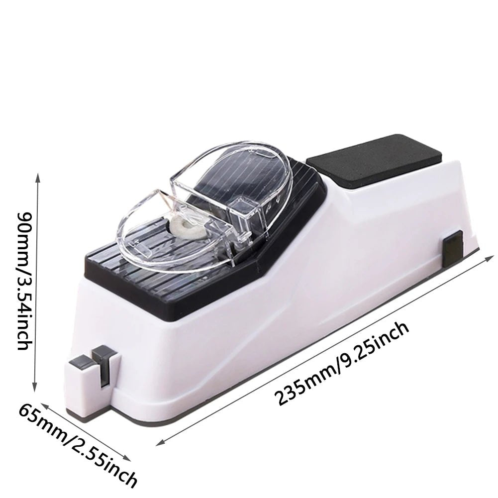 Aiguiseur de Couteaux Électrique USB Rechargeable Automatique - Outil d'Affûtage Rapide pour Couteaux de Cuisine et Ciseaux - Cuisine Chez Nadine