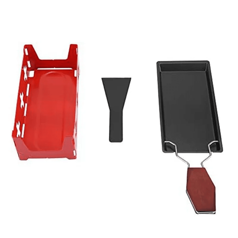 Appareil à Raclette Portable avec Poêle Antiadhésive - Set Complet avec Spatule pour Fromage Fondu Maison - Cuisine Chez Nadine