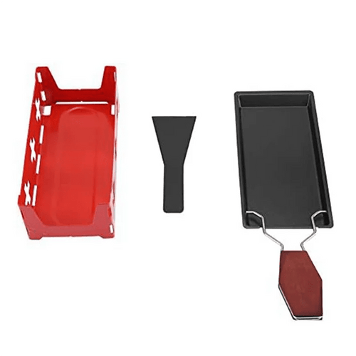 Appareil à Raclette Portable avec Poêle Antiadhésive - Set Complet avec Spatule pour Fromage Fondu Maison - Cuisine Chez Nadine