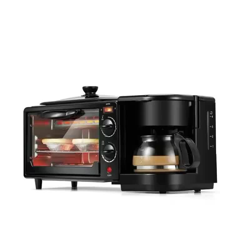 Appareil Cuisine 3 - en - 1 Multifonction 1200W - Grill, Four à Contrôle Précis et Cafetière Rapide pour Petits - Déjeuners Express - Cuisine Chez Nadine