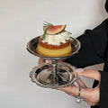 Assiette à dessert en acier inoxydable - Plateau pour gâteaux, glaces, fruits et collations avec présentation élégante - Cuisine Chez Nadine