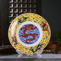 Assiette en porcelaine chinoise motif dragon - Assiette plate et creuse en bone china - Cuisine Chez Nadine
