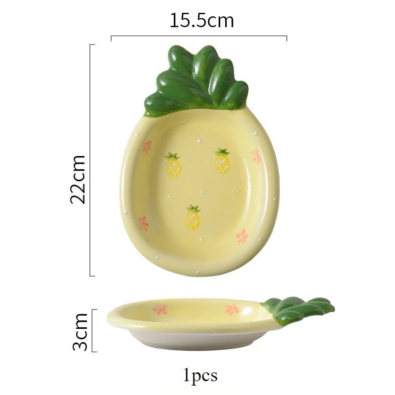 Assiettes en céramique motif fruits - Mini plateaux décoratifs pour desserts, salades et apéritifs - Cuisine Chez Nadine