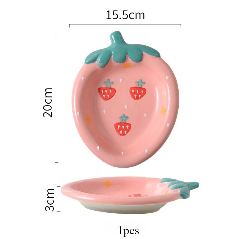 Assiettes en céramique motif fruits - Mini plateaux décoratifs pour desserts, salades et apéritifs - Cuisine Chez Nadine
