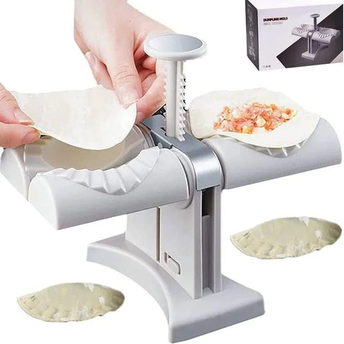 Automatic Dumpling Maker Mould Machine Household Press Double Head Wrapper Dumpling Pastry Making Empanadas Pierogi Kitchen Tool - Cuisine Chez Nadine