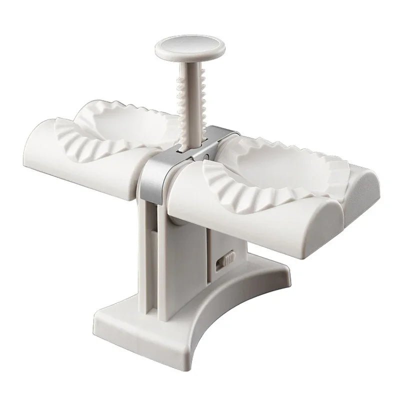 Automatic Dumpling Maker Mould Machine Household Press Double Head Wrapper Dumpling Pastry Making Empanadas Pierogi Kitchen Tool - Cuisine Chez Nadine