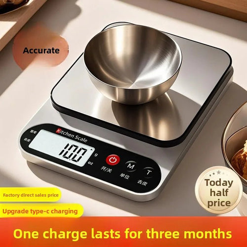 Balance de Cuisine Électronique de Précision - Rechargeable pour Pâtisserie et Cuisson - Cuisine Chez Nadine
