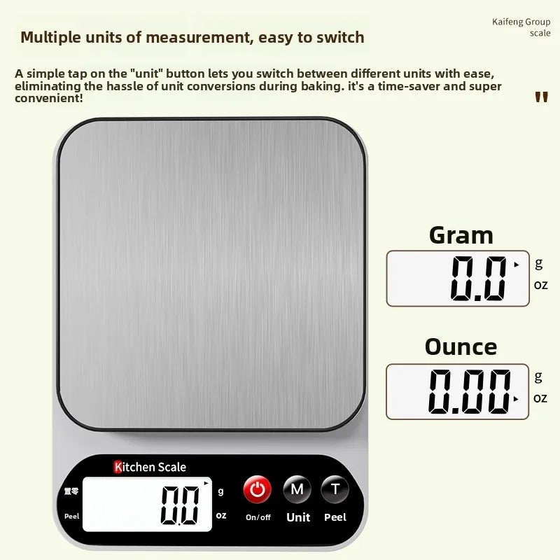 Balance de Cuisine Électronique de Précision - Rechargeable pour Pâtisserie et Cuisson - Cuisine Chez Nadine