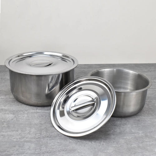 Batterie de Cuisine en Inox – Ensemble 5 Casseroles avec Couvercles, Tous Feux - Cuisine Chez Nadine