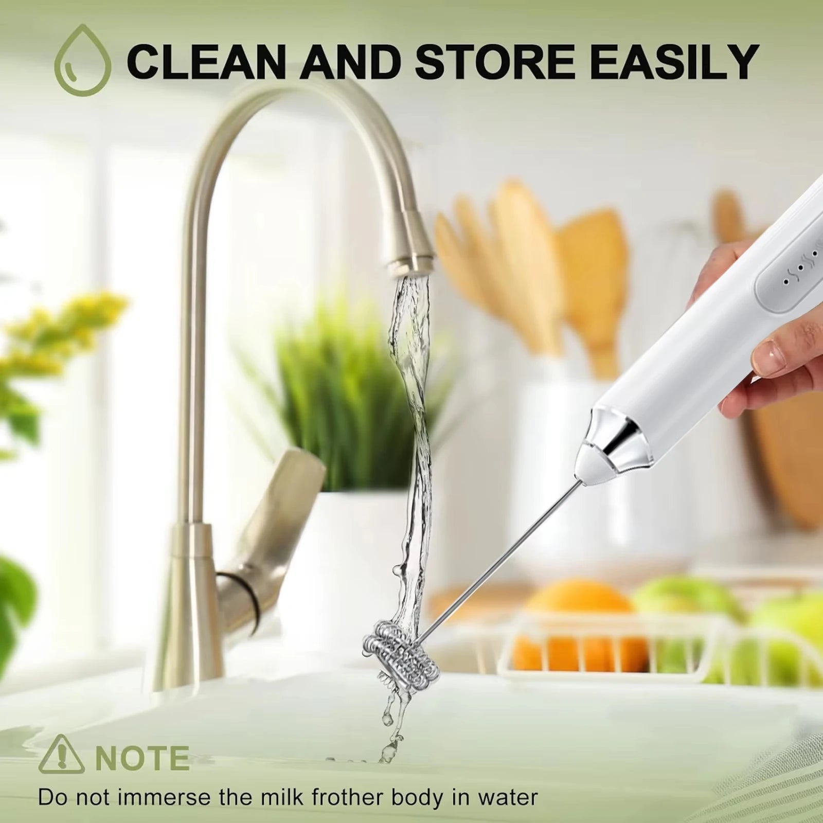 Batteur Électrique et Mousseur à Lait 3 Vitesses - Fouet Double Tige Rechargeable pour Crème, Café et Pâtisserie - Cuisine Chez Nadine