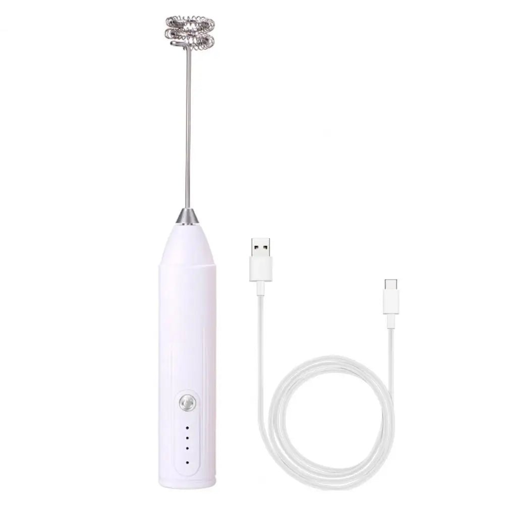 Batteur Électrique et Mousseur à Lait 3 Vitesses Rechargeable - Fouet À Main pour Café, Crème et Œufs - Cuisine Chez Nadine