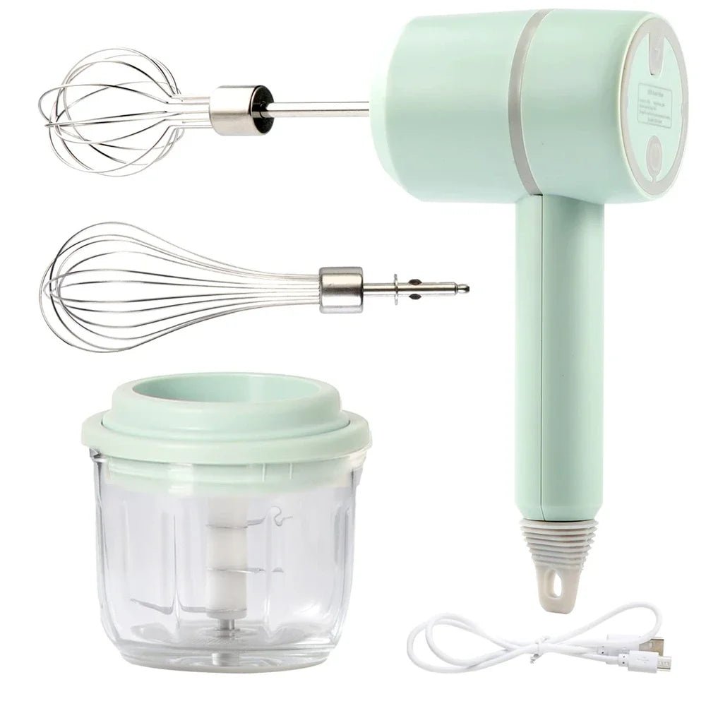 Batteur Électrique Portable - Ensemble Mixeur à Main Multifonction pour Pâtisserie - Cuisine Chez Nadine