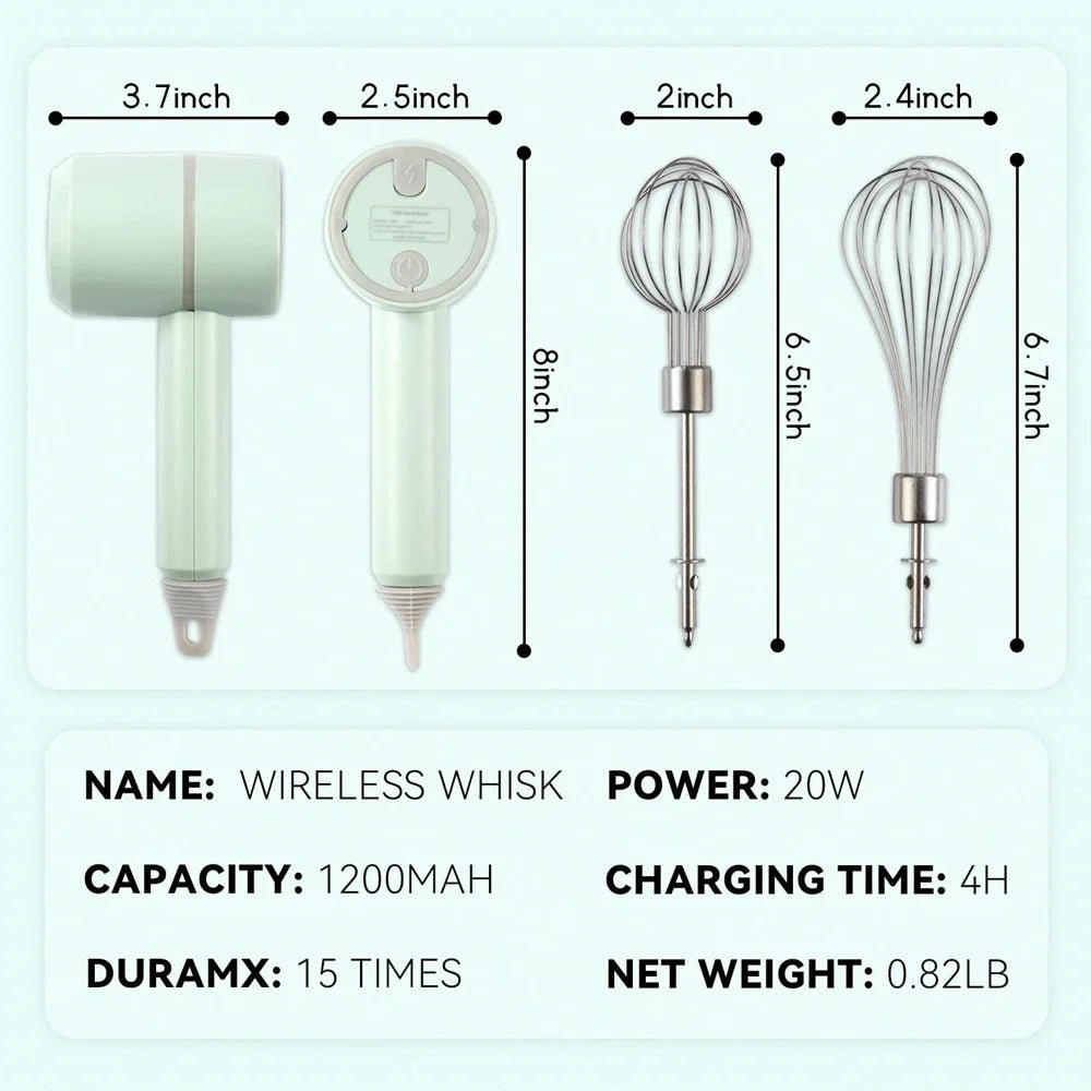 Batteur Électrique Portable - Ensemble Mixeur à Main Multifonction pour Pâtisserie - Cuisine Chez Nadine