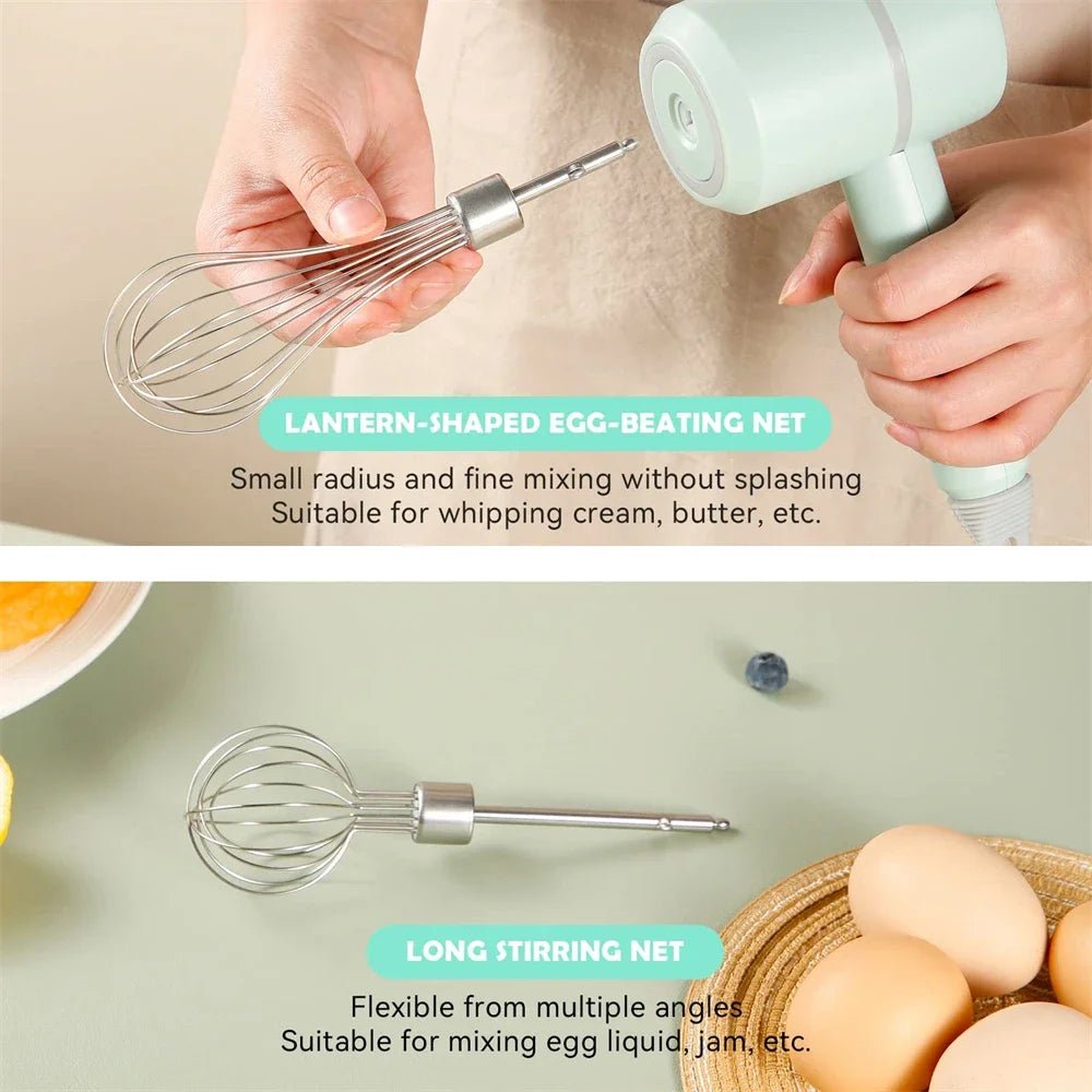Batteur Électrique Portable - Ensemble Mixeur à Main Multifonction pour Pâtisserie - Cuisine Chez Nadine