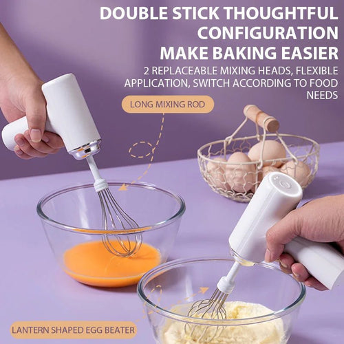 Batteur Électrique Rechargeable Sans Fil - Fouet À Main 3 Vitesses pour Pâtisserie, Crème et Gâteaux - Cuisine Chez Nadine
