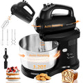 Batteur sur socle électrique automatique 4,8 L - 5 vitesses avec bol rotatif - Cuisine Chez Nadine