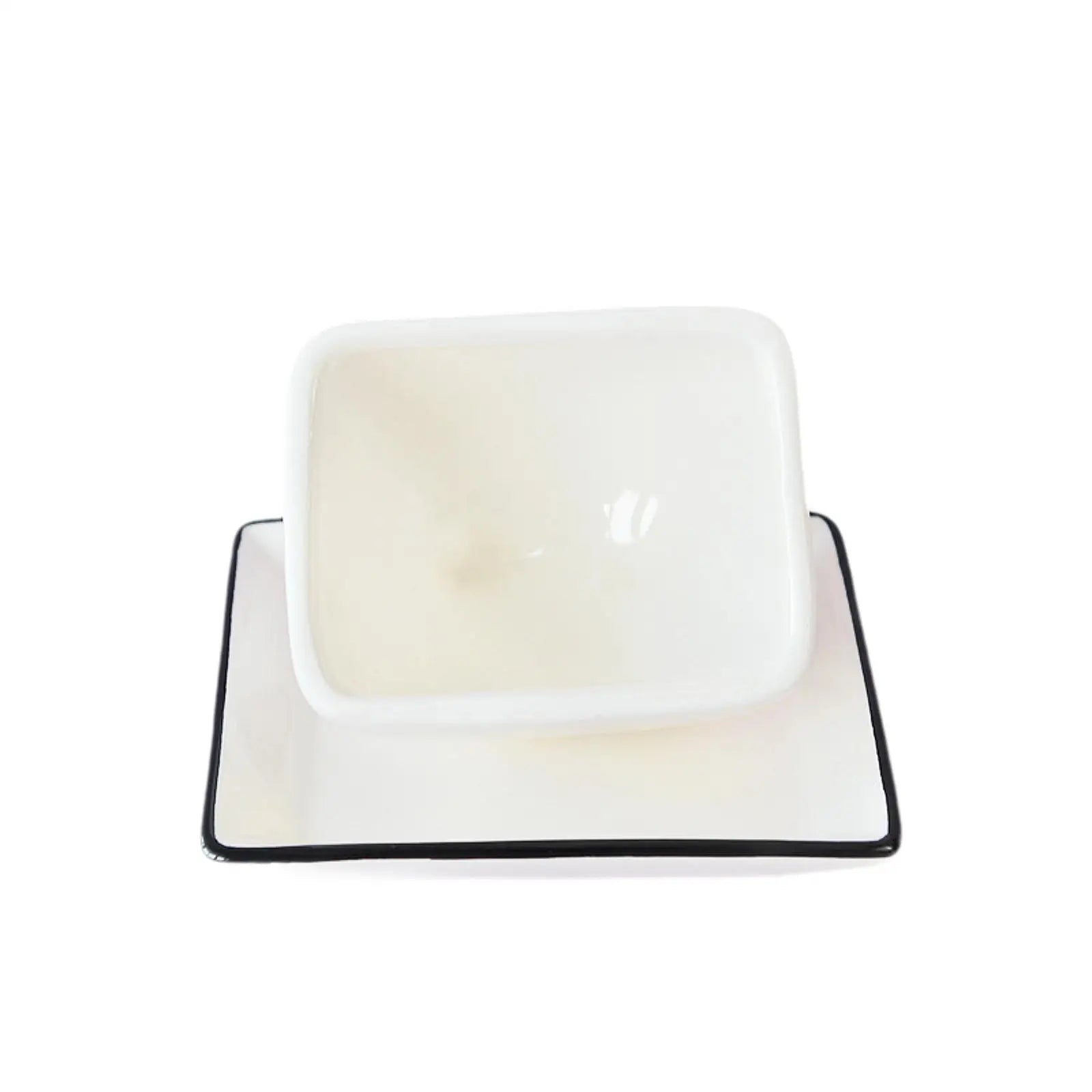 Beurrier en porcelaine avec couvercle motif chat - Porte - beurre en céramique pour comptoir, table et réfrigérateur - Cuisine Chez Nadine