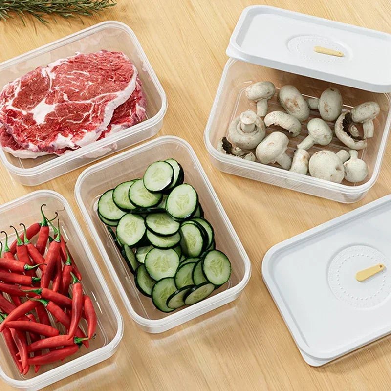 Boîte de conservation multifonctionnelle transparente et hermétique pour réfrigérateur, idéale pour le salami, le fromage et la charcuterie. Convient également pour la cuisine. - Cuisine Chez Nadine