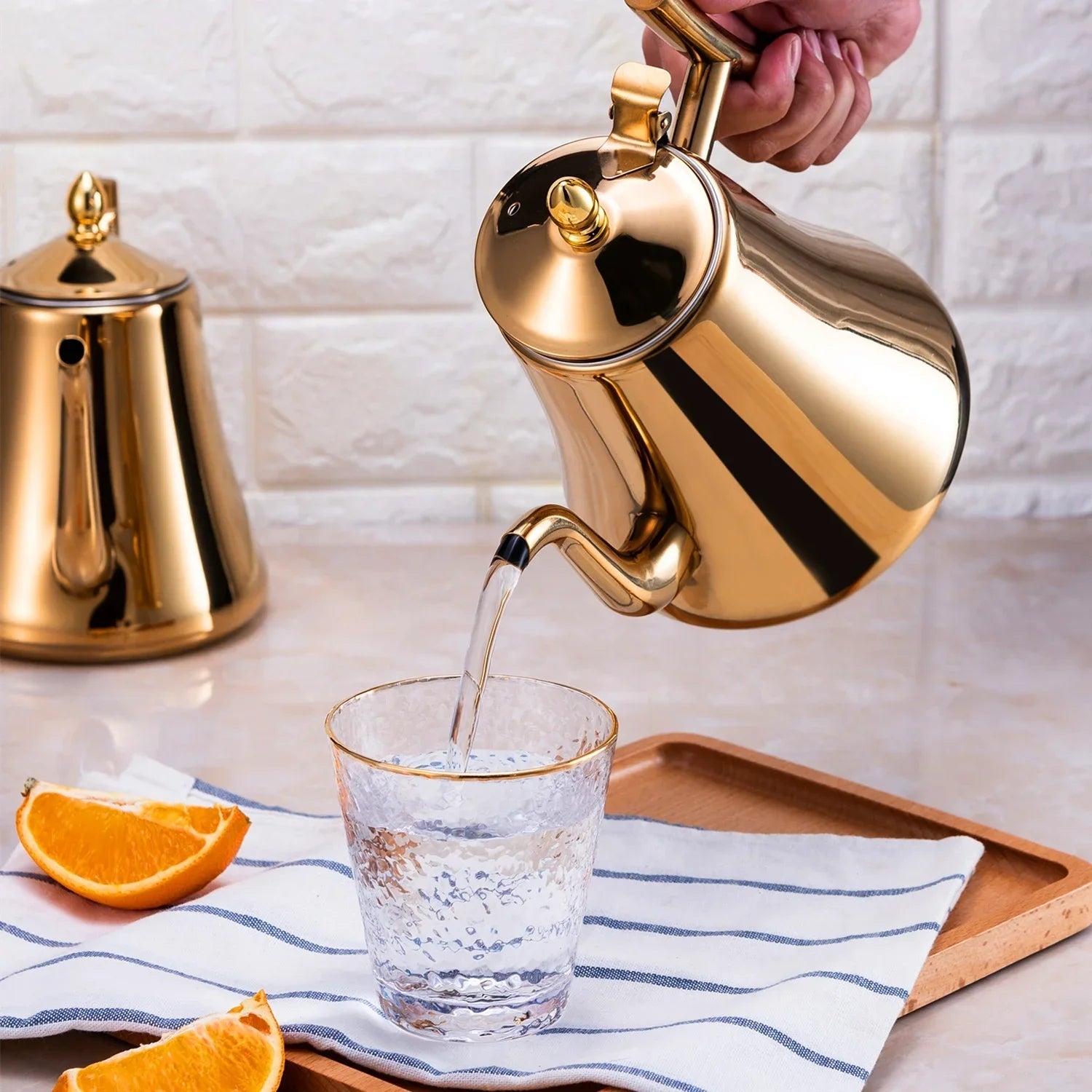 Bouilloire à Thé en Acier Inoxydable pour Cuisinière avec Infuseur Amovible 1L/1.5L/2L - Cuisine Chez Nadine