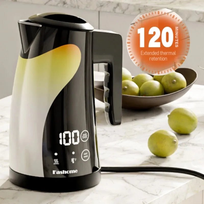 Bouilloire Électrique Col de Cygne 1,2L en Acier Inoxydable avec Contrôle de Température 1300W - Théière et Cafetière - Cuisine Chez Nadine