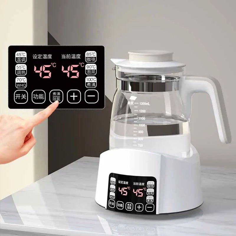 Bouilloire Électrique Intelligente 1.3L - Température Constante 24h pour Biberons et Thé - Cuisine Chez Nadine